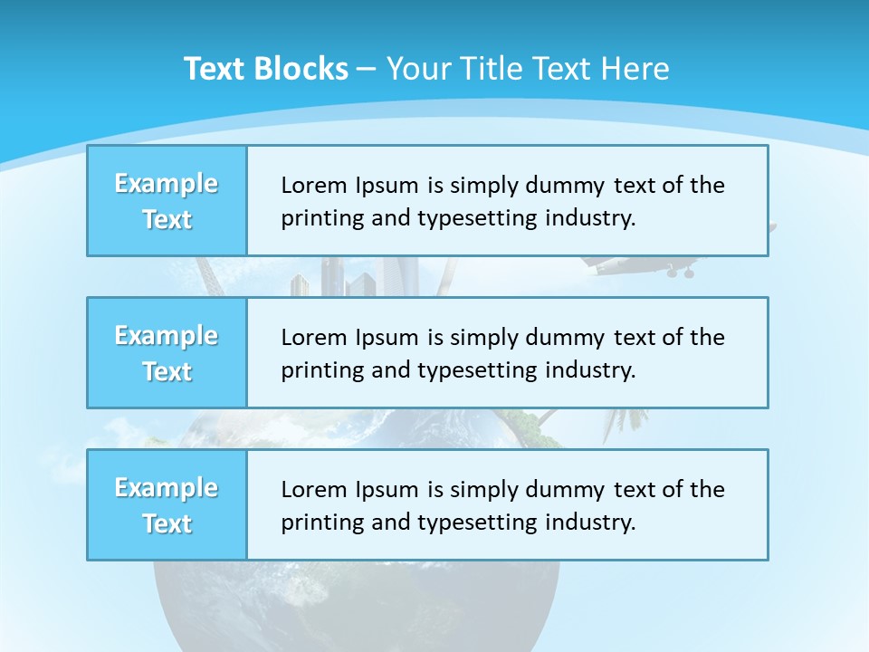Baggage Packed Red PowerPoint Template