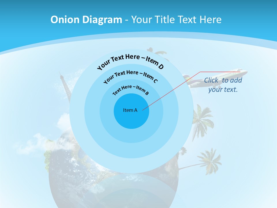 Baggage Packed Red PowerPoint Template