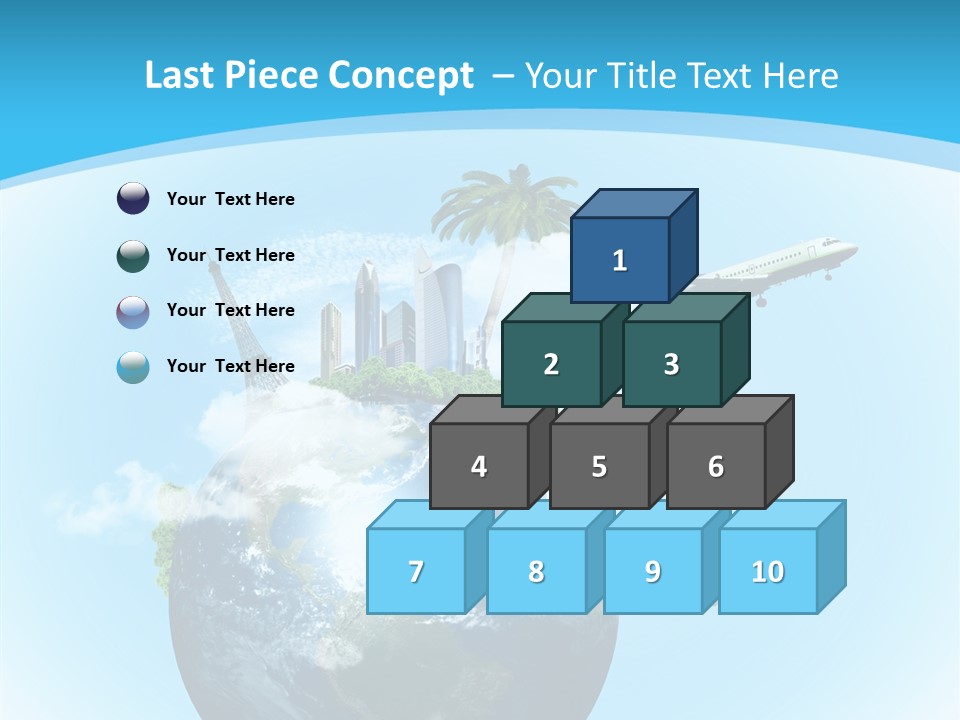 Baggage Packed Red PowerPoint Template