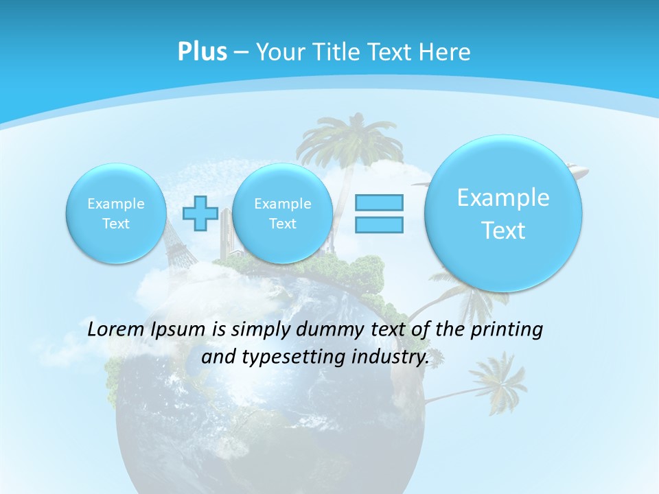 Baggage Packed Red PowerPoint Template