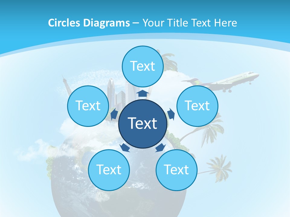 Baggage Packed Red PowerPoint Template