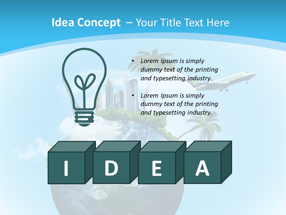 Baggage Packed Red PowerPoint Template