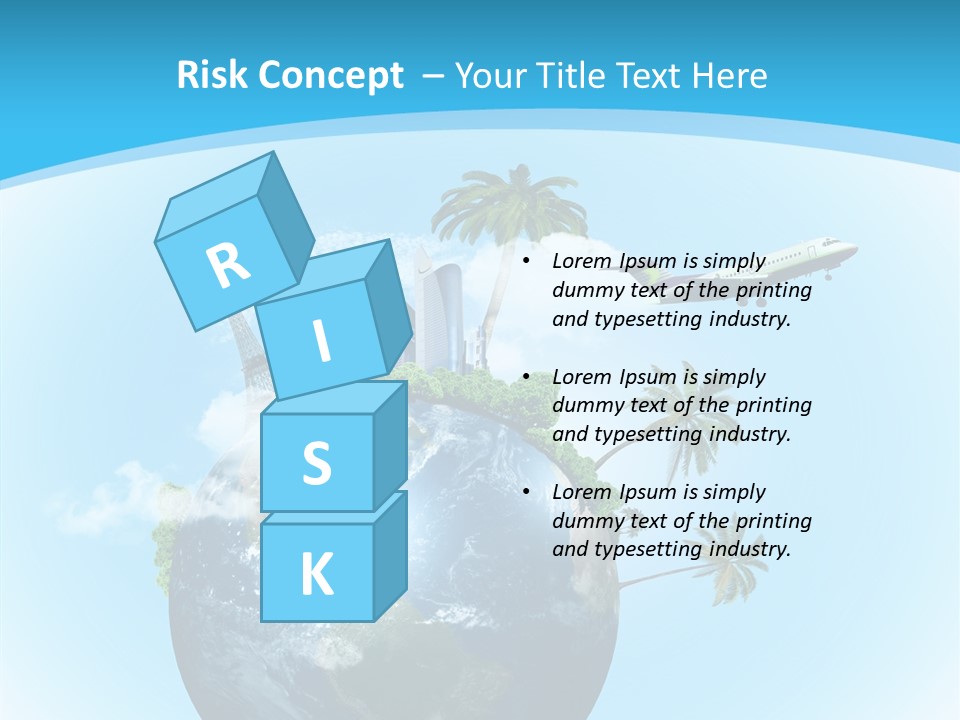 Baggage Packed Red PowerPoint Template