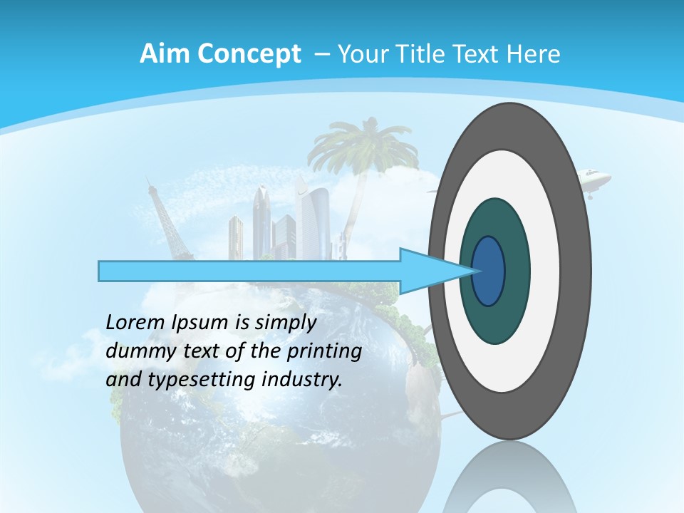 Baggage Packed Red PowerPoint Template