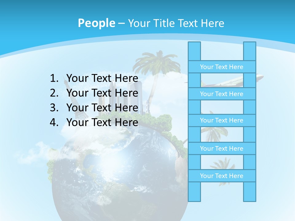 Baggage Packed Red PowerPoint Template
