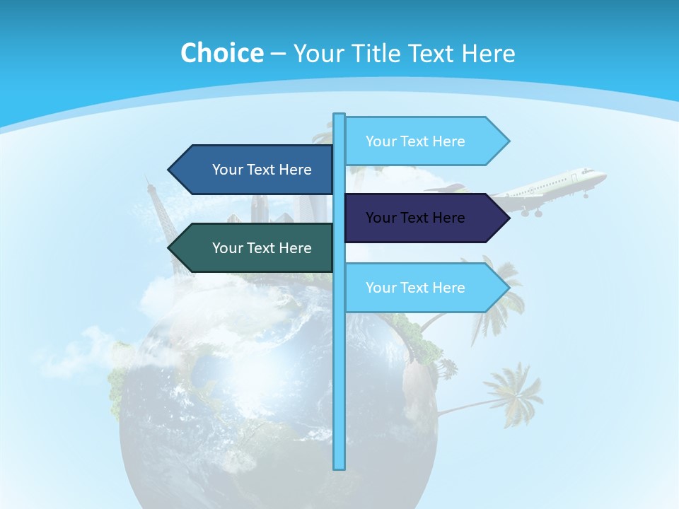 Baggage Packed Red PowerPoint Template