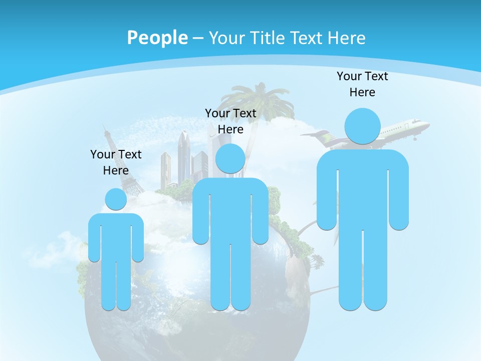 Baggage Packed Red PowerPoint Template