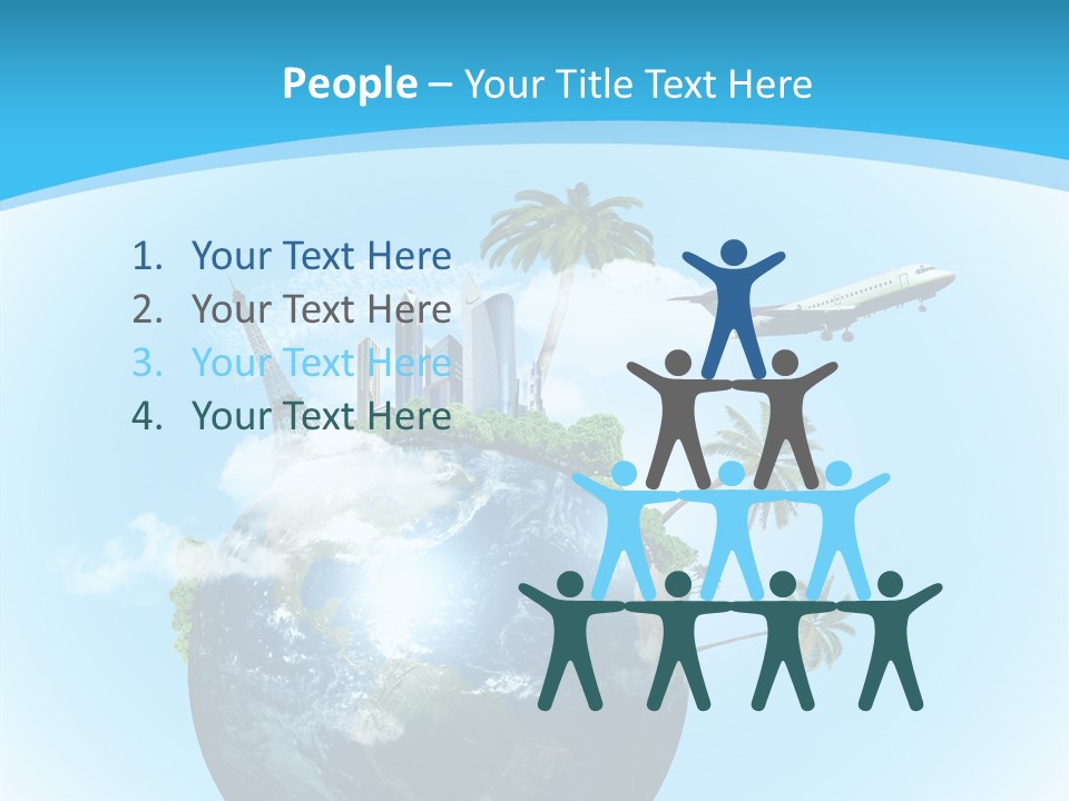 Baggage Packed Red PowerPoint Template