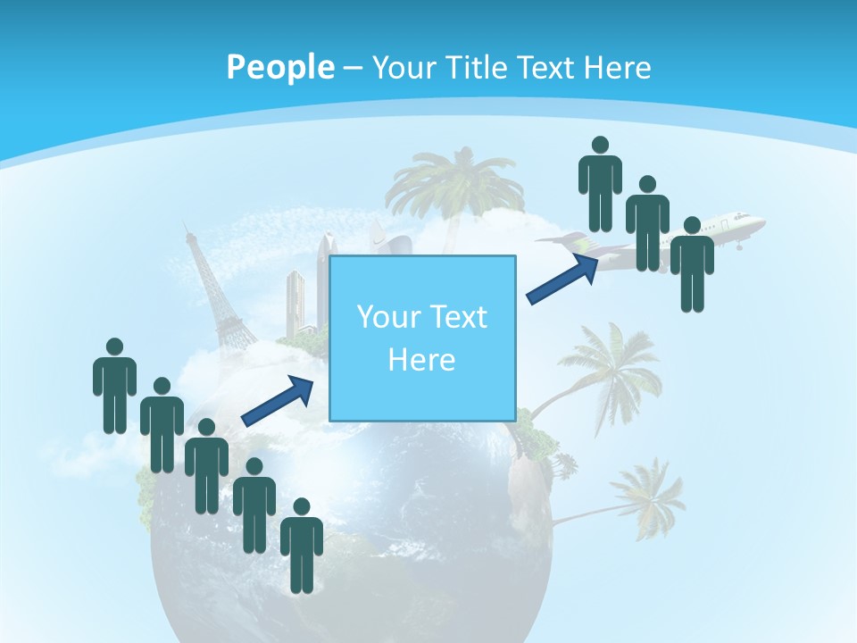 Baggage Packed Red PowerPoint Template