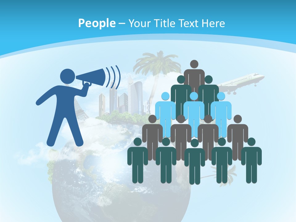 Baggage Packed Red PowerPoint Template