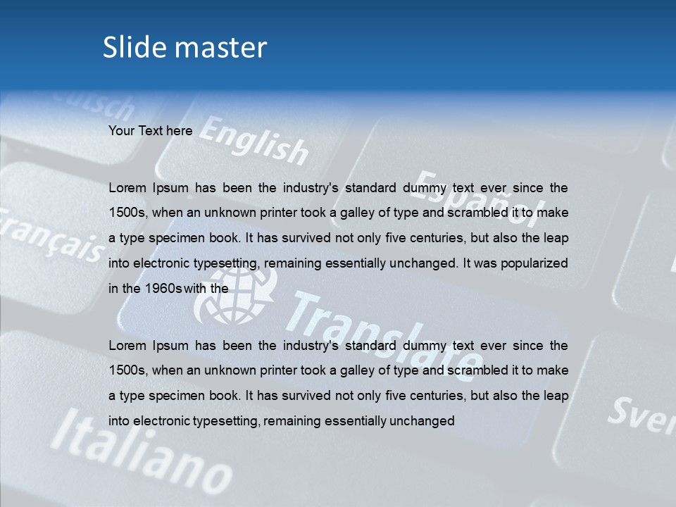 Cloud Computing Multilingual Macro PowerPoint Template