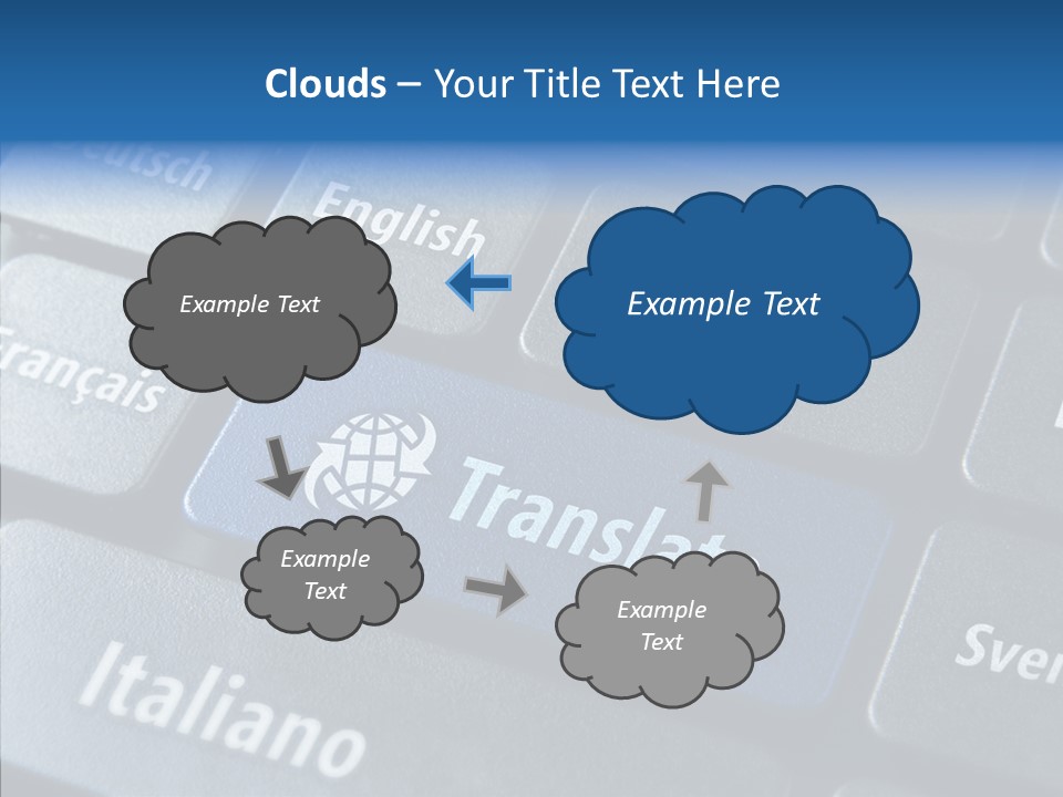 Cloud Computing Multilingual Macro PowerPoint Template