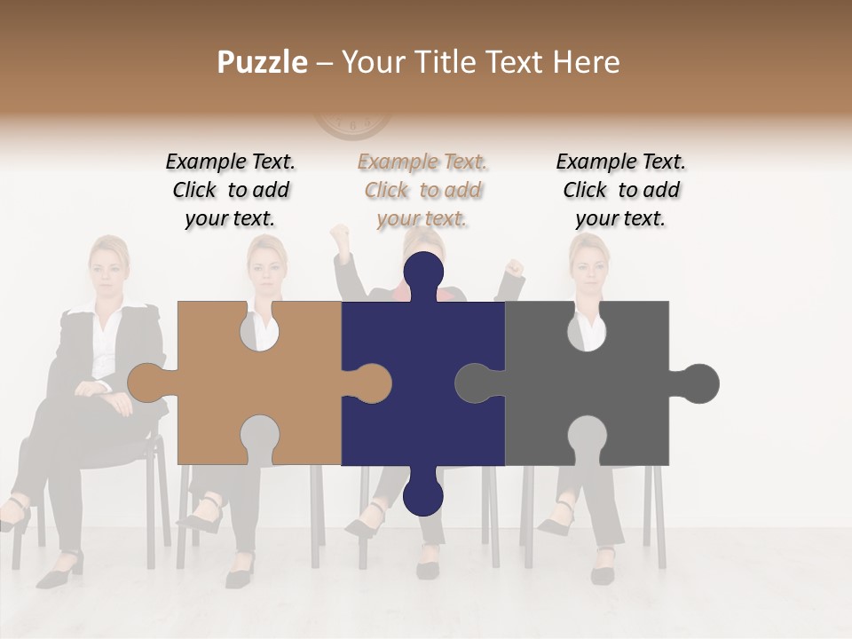 Person Winner Lady PowerPoint Template