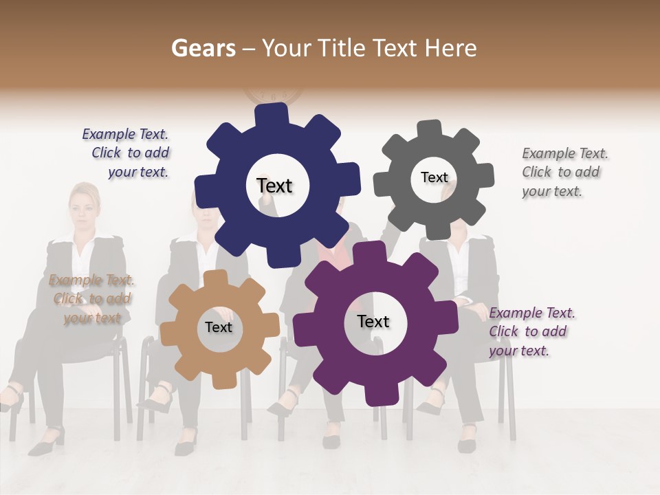 Person Winner Lady PowerPoint Template