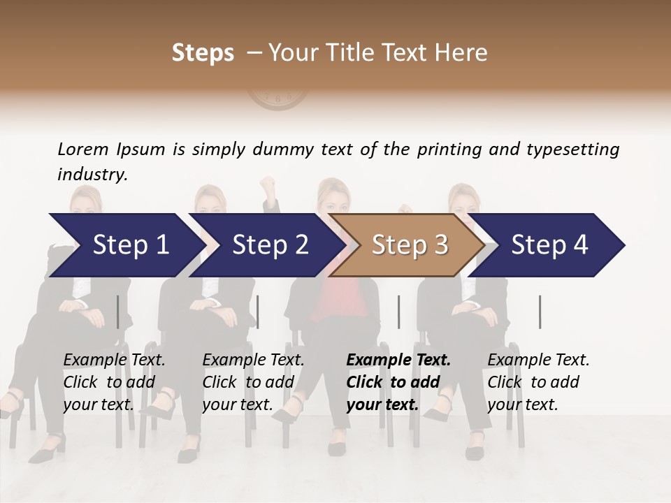 Person Winner Lady PowerPoint Template