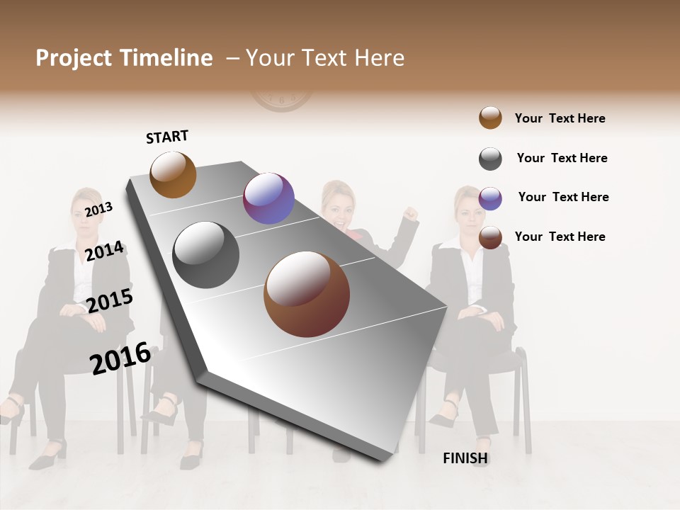 Person Winner Lady PowerPoint Template