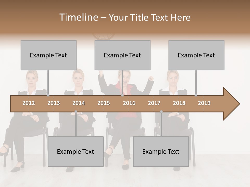 Person Winner Lady PowerPoint Template
