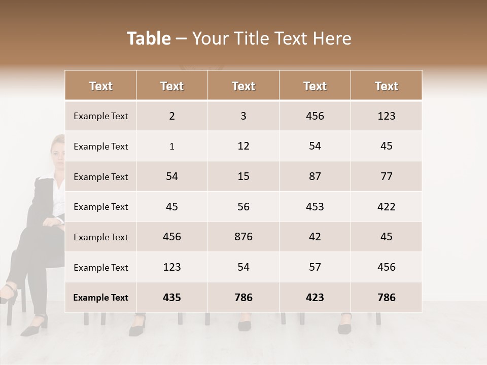 Person Winner Lady PowerPoint Template