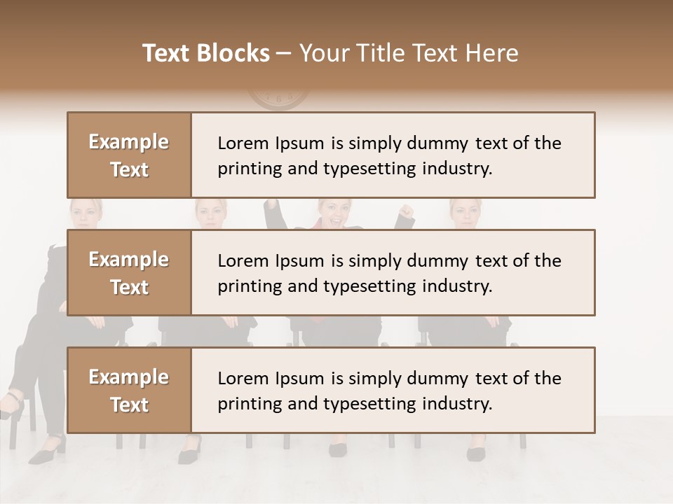 Person Winner Lady PowerPoint Template