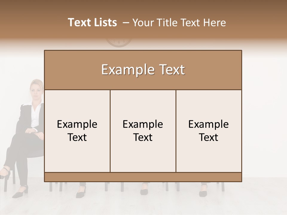 Person Winner Lady PowerPoint Template