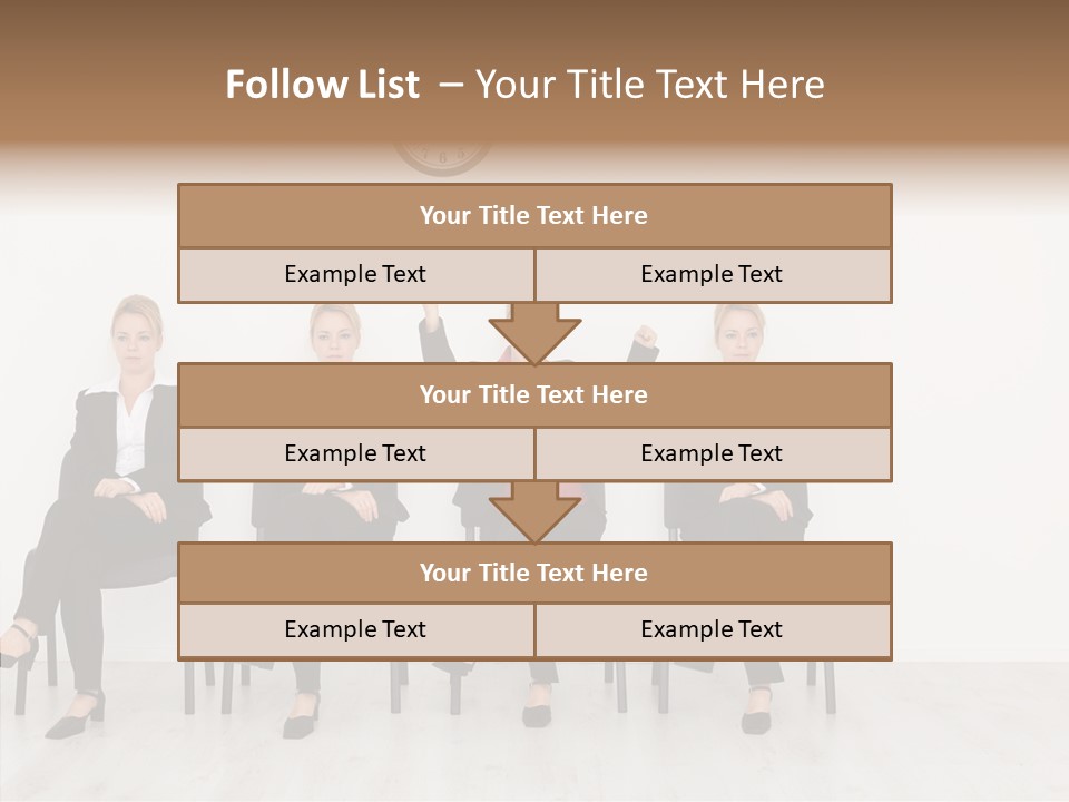 Person Winner Lady PowerPoint Template