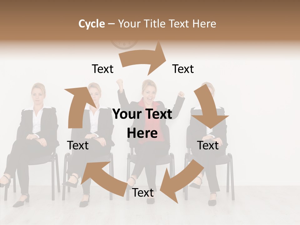 Person Winner Lady PowerPoint Template