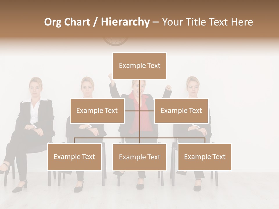 Person Winner Lady PowerPoint Template