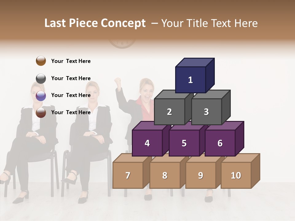 Person Winner Lady PowerPoint Template