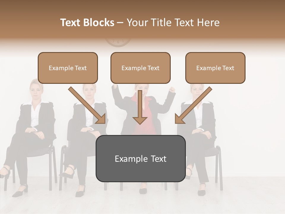 Person Winner Lady PowerPoint Template