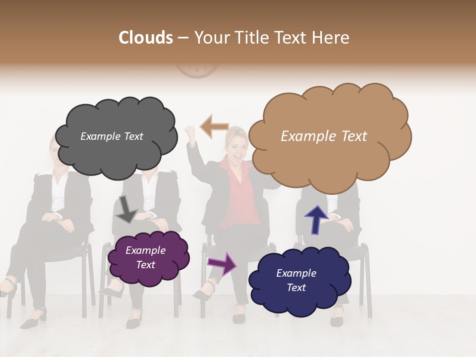 Person Winner Lady PowerPoint Template