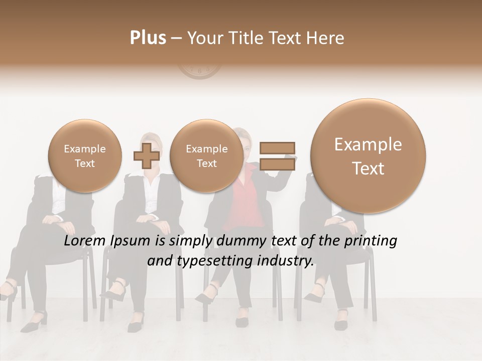 Person Winner Lady PowerPoint Template