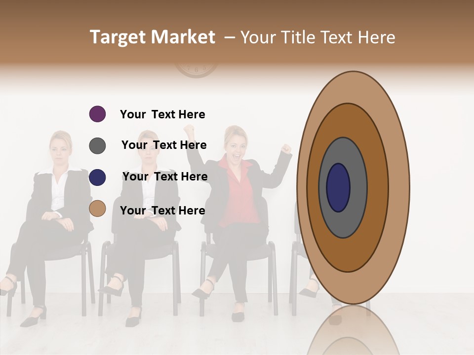 Person Winner Lady PowerPoint Template