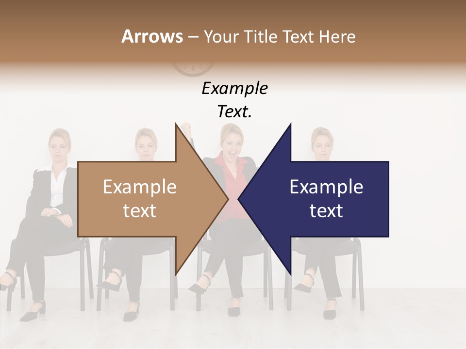 Person Winner Lady PowerPoint Template