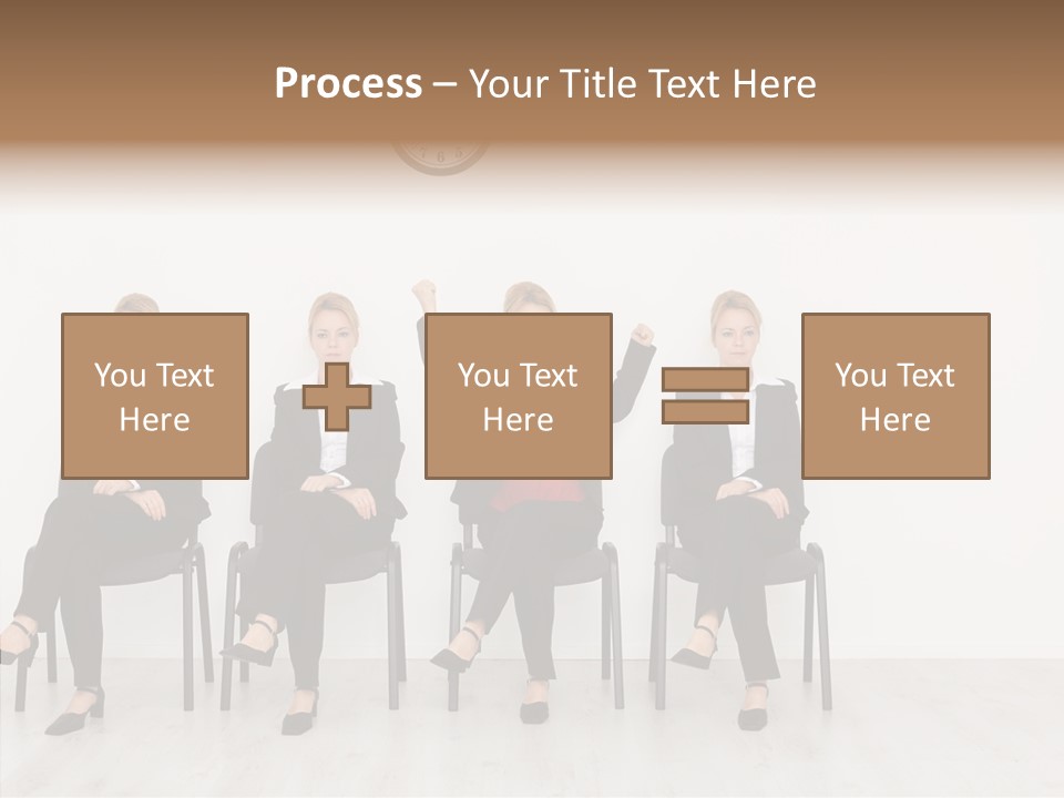 Person Winner Lady PowerPoint Template