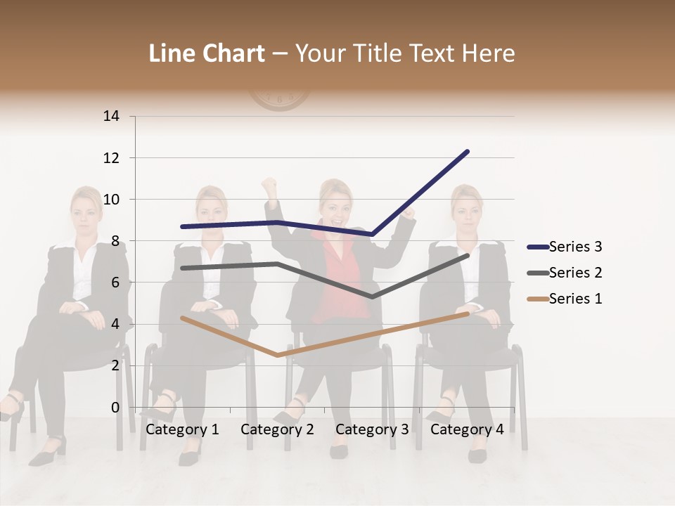 Person Winner Lady PowerPoint Template