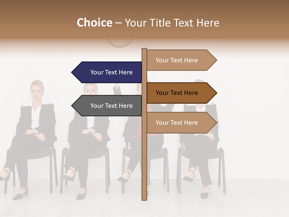Person Winner Lady PowerPoint Template