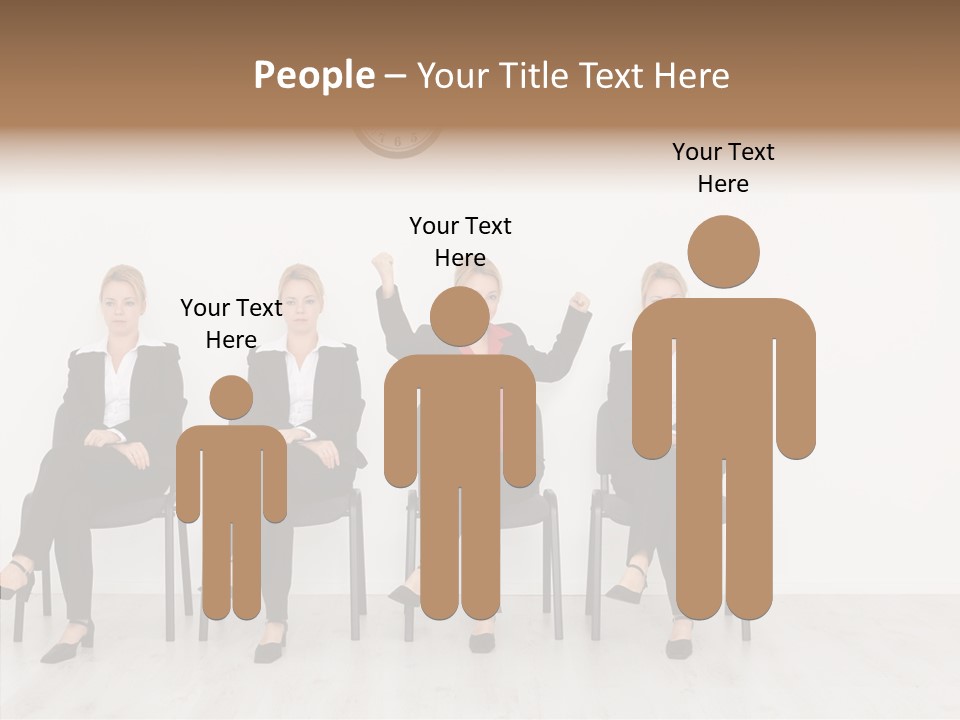 Person Winner Lady PowerPoint Template