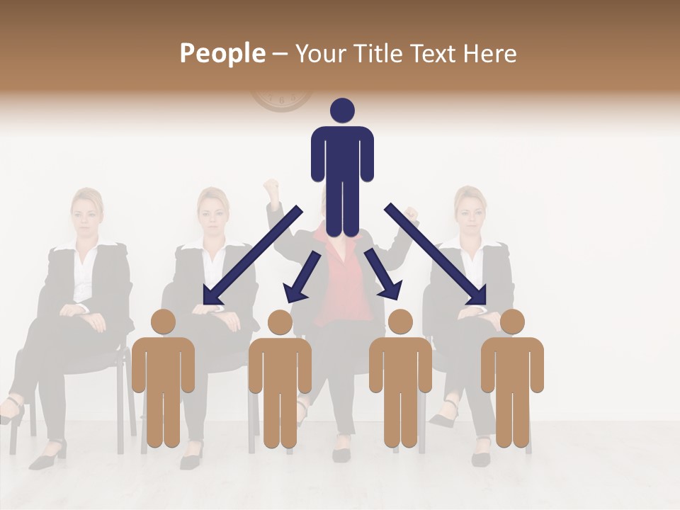 Person Winner Lady PowerPoint Template