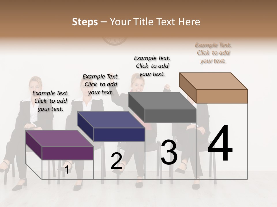 Person Winner Lady PowerPoint Template