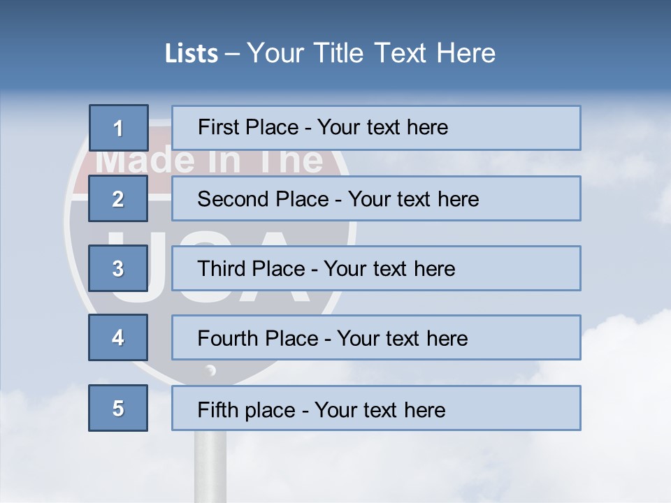 Created Horizon United States PowerPoint Template