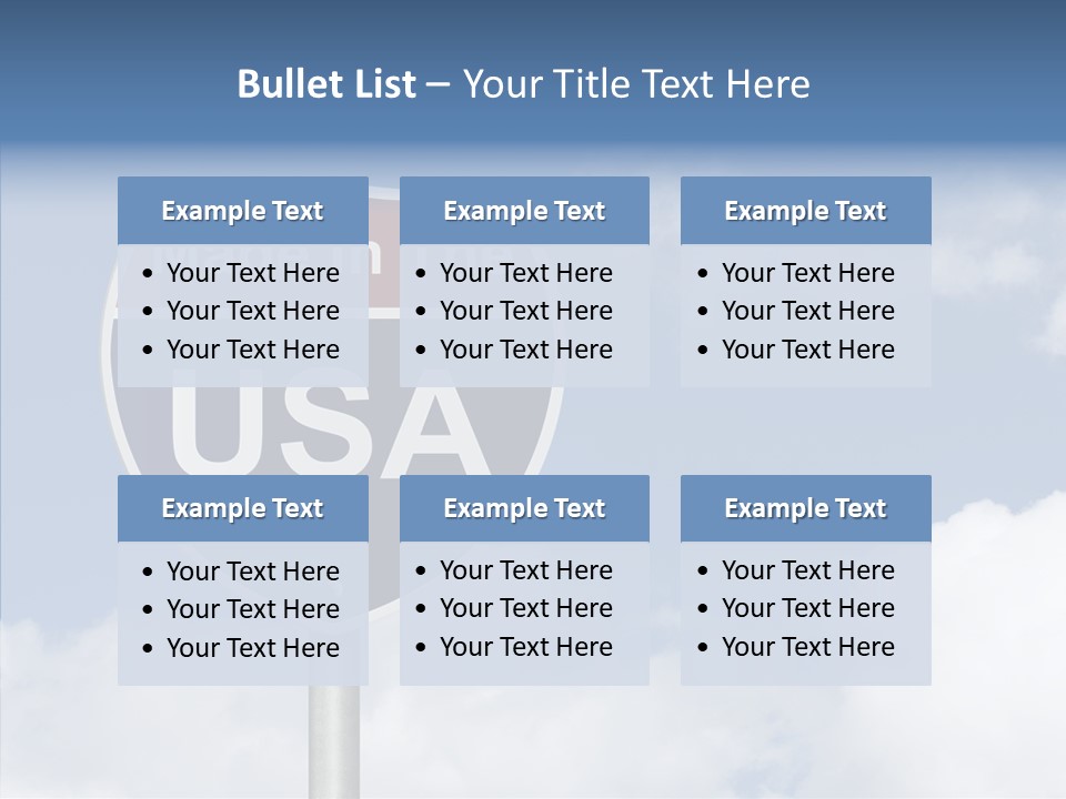 Created Horizon United States PowerPoint Template