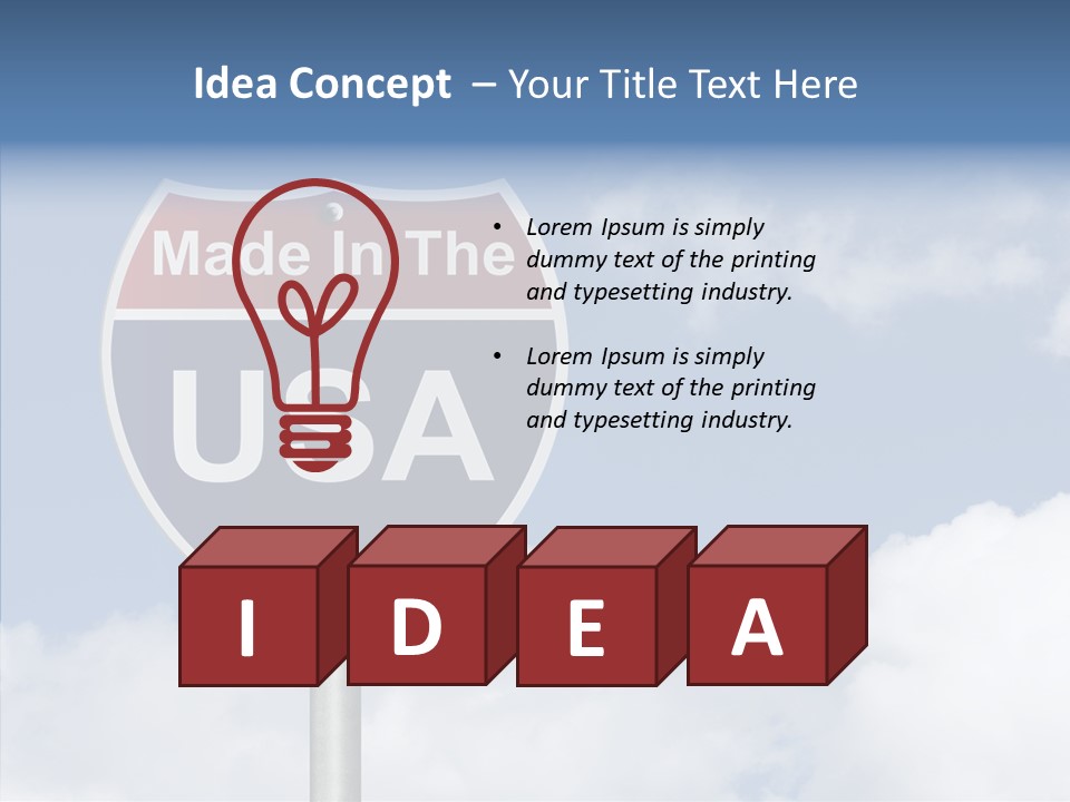 Created Horizon United States PowerPoint Template