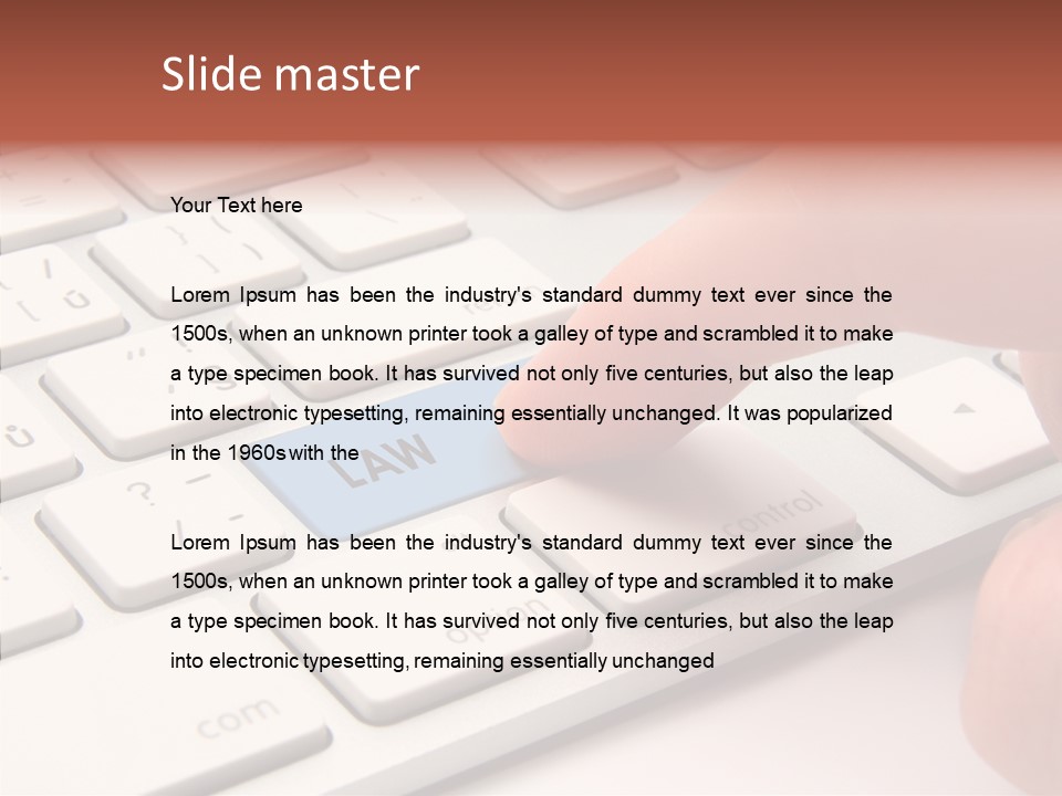 Push Legal Services Information Technology Law PowerPoint Template