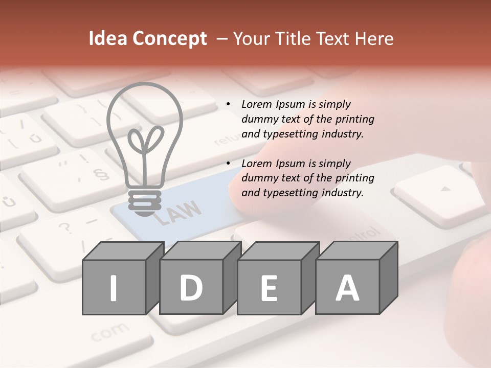Push Legal Services Information Technology Law PowerPoint Template