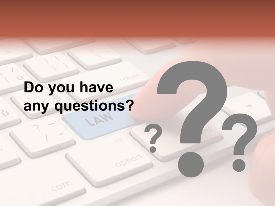 Push Legal Services Information Technology Law PowerPoint Template