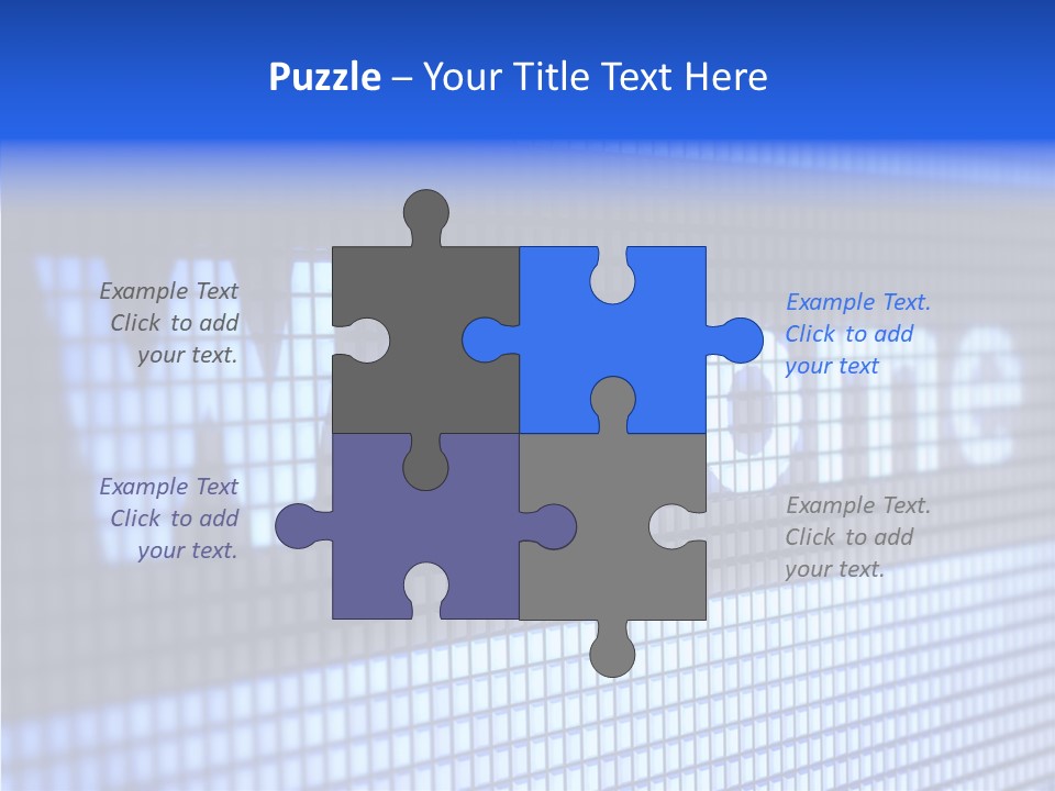 Welcome Screen Register PowerPoint Template