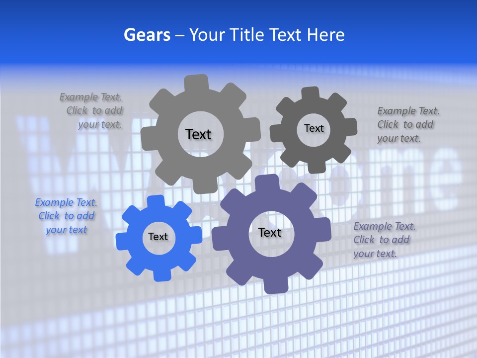 Welcome Screen Register PowerPoint Template
