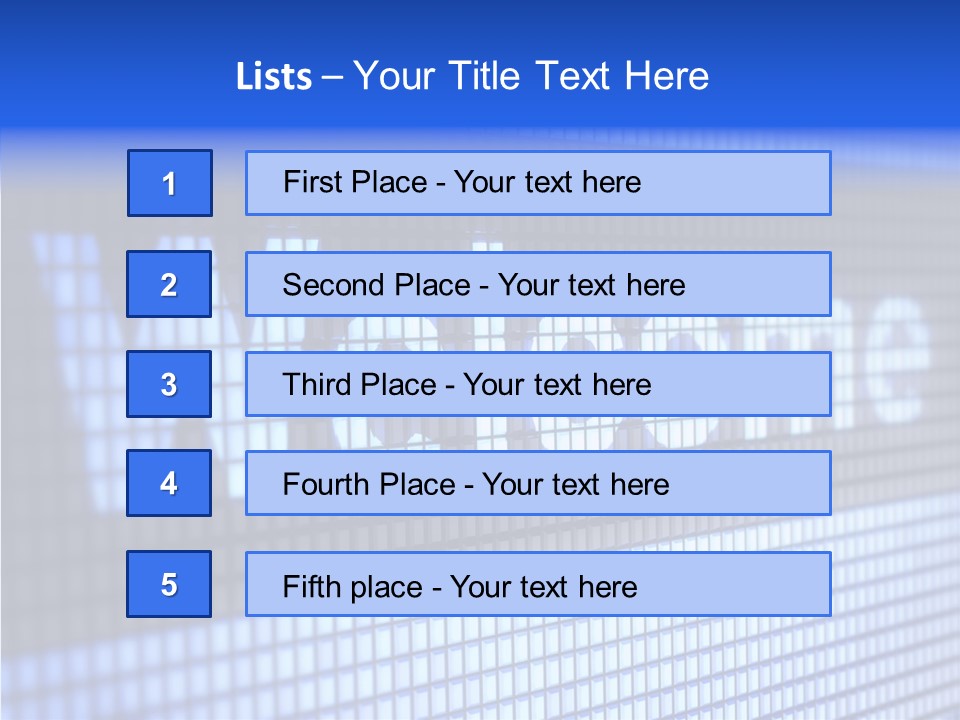 Welcome Screen Register PowerPoint Template