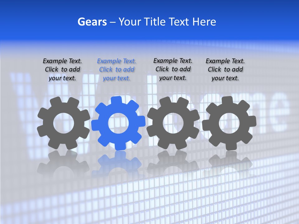 Welcome Screen Register PowerPoint Template