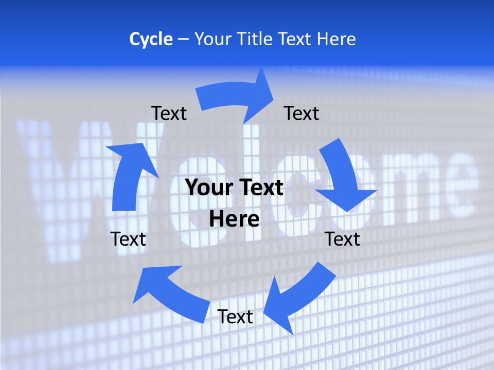 Welcome Screen Register PowerPoint Template